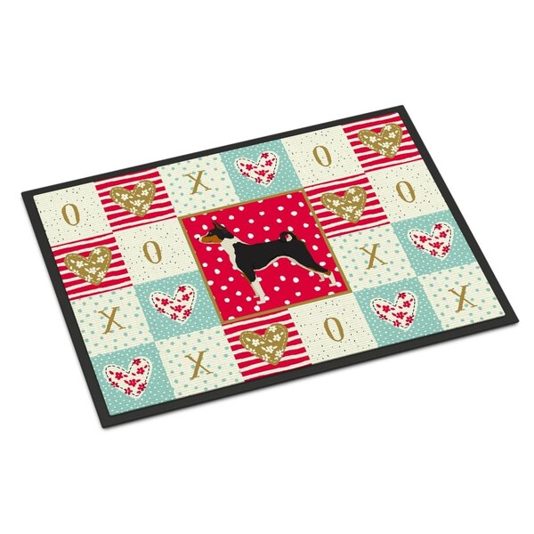 Carolines Treasures 24 x 36 in. Basenji Love Indoor or Outdoor Mat CK5907JMAT - main